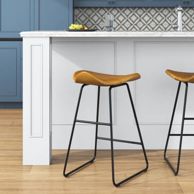 Wood bar discount stools no back